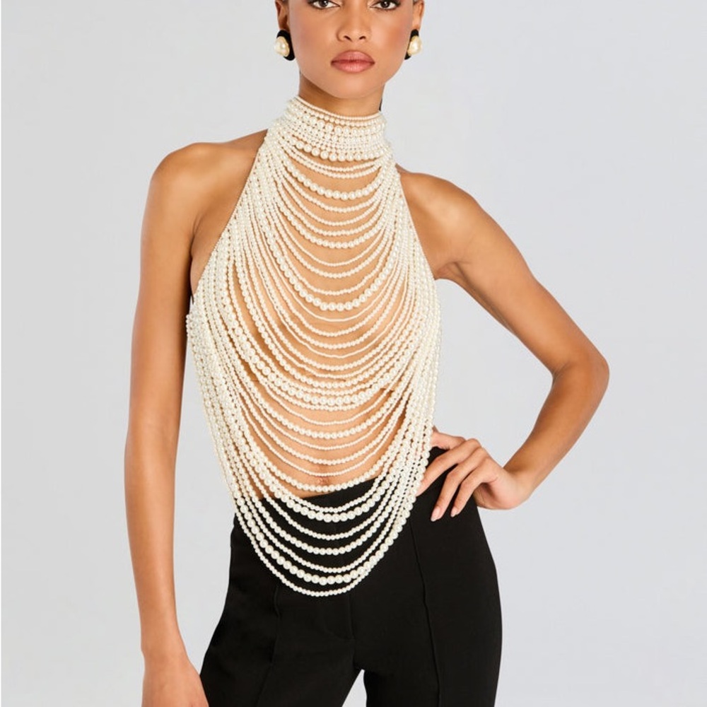 Retrofête ELSIE PEARL TOP Size Small